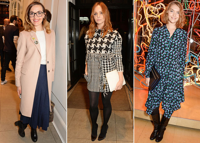 Da esquerda para a direita: Victoria Pendleton, Stella McCartney e Arizona Muse - Fotos: Getty Images
