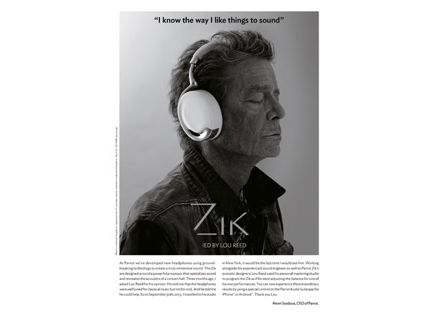 Lou Reed na campanha do produtinho deluxe - Foto: reprodução/Harper's Bazaar