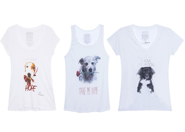 Tees da parceria entre OQVestir e Desabandone - Foto: divulgação