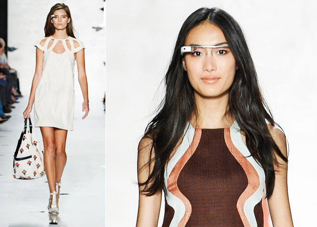 O Google Glass na passarela de Diane von Furstenberg - Fotos: reprodução/Harper's Bazaar
