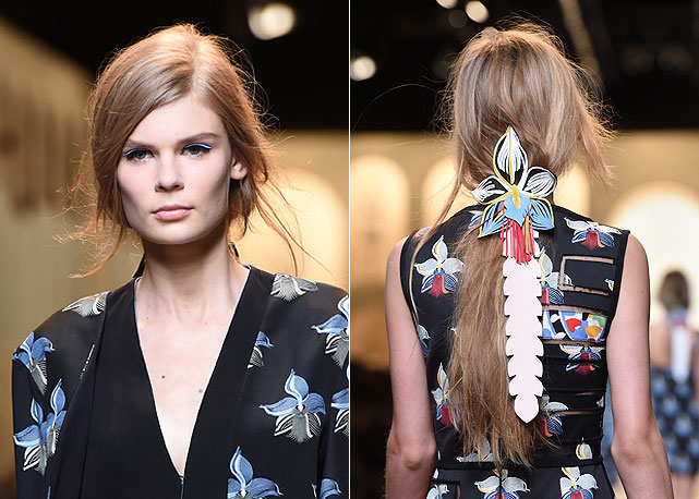 A trança do verão 2015 da Fendi - Fotos: Getty Images