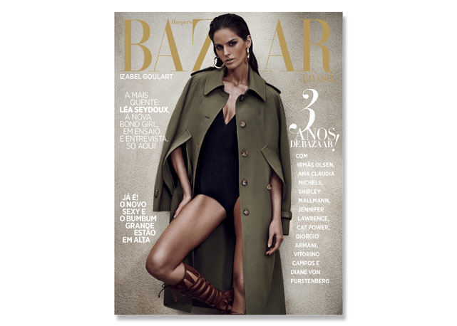 Izabel Goulart na capa da Bazaar 3 anos! - Foto: reprodução/Harper's Bazaar