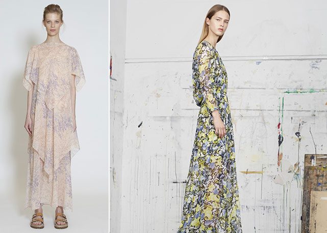 Resort 2015: à esquerda, Michael Kors; à direita, Erdem - Fotos: reprodução