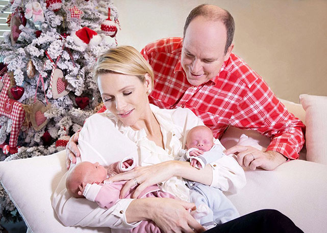 Príncipe Albert II e princesa Charlene e seus filhos - Foto: Frederic Nebinger/Reprodução
