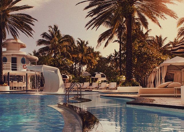 Piscina do hotel The Raleigh - Foto: divulgação