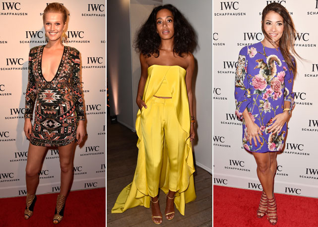 Da esquerda para direita Toni Garrn, Solange Knowles e Marina Diniz - Fotos: Getty Images