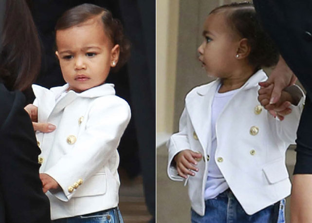 North West de blazer Balmain - Foto: reprodução