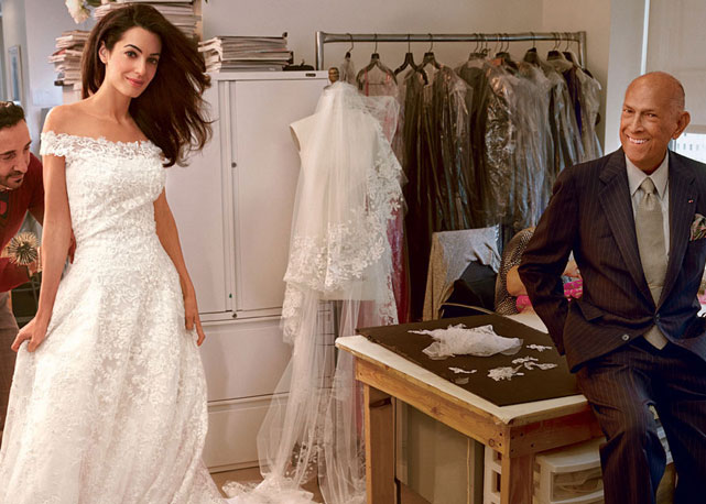 Amal Clooney e Oscar de la Renta - Foto: reprodução