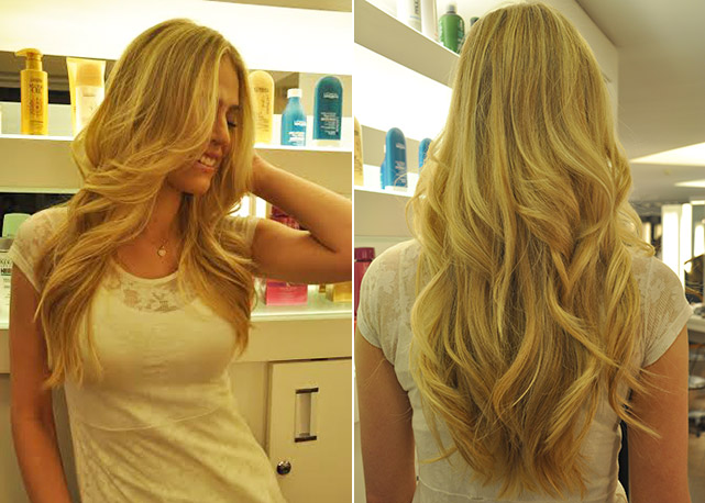 O resultado no cabelo da modelo Aline Pinheiro - Fotos: divulgação
