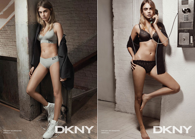 Cara Delevingne DKNY Lingerie 2015 - Foto: Divulgação