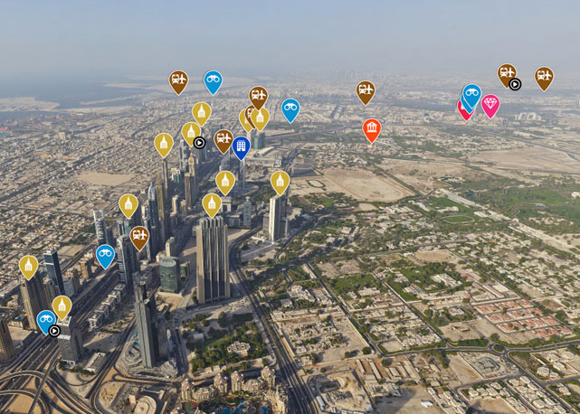 Uma das vistas do site Dubai 360 - Foto: reprodução