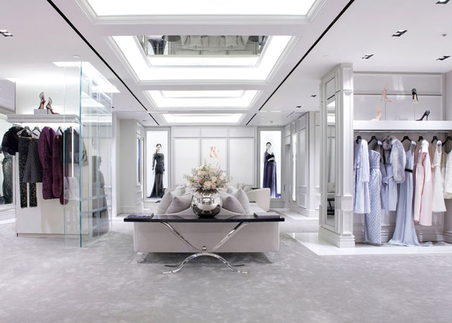 O espaço de Ralph & Russo Couture na Harrods - Fotos: reprodução
