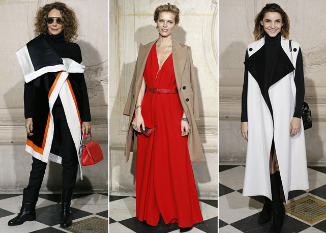 Da esquerda para a direita: Marisa Berenson, Eva Herzigova e Clotilde Courau - Fotos: Getty Images