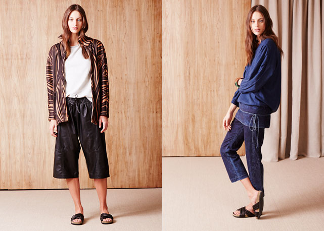 Couro e jeans são duas materias ineditas na coleção - Fotos: divulgação