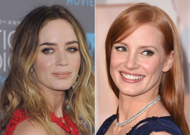 Emily Blunt e Jessica Chastain - Fotos: Gettu Images