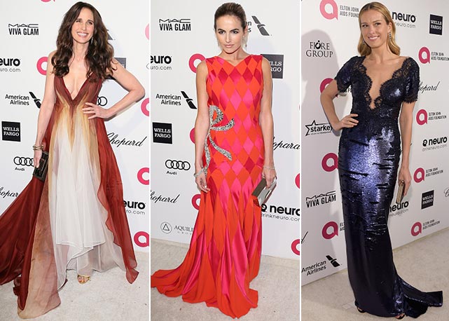 Da esquerda para a direita: Andie MacDowell, Camilla Belle e Pretra Nemcova - Fotos: Getty Images