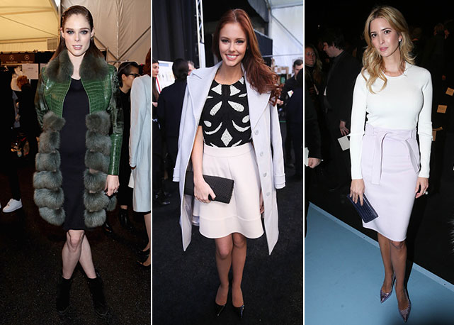 Da esquerda para a direita: Coco Rocha, Alyssa Campanella, Ivanka Trump - Fotos: Getty Images