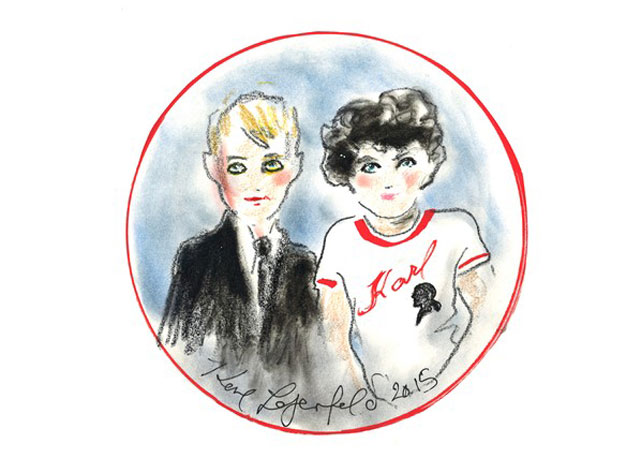 Croqui da linha Kids de Karl Lagerfeld - Foto: divulgação