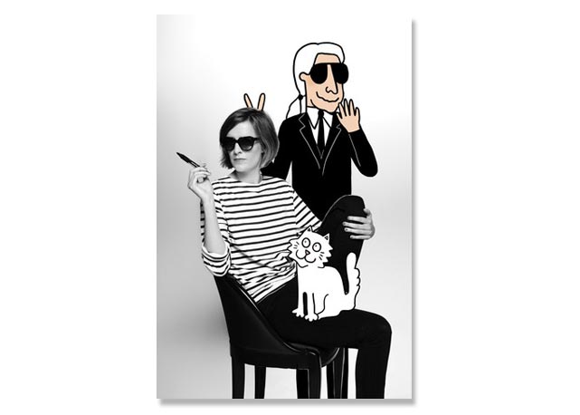 Karl Lagerfeld e Tiffany Cooper: parceiros! - Foto: divulgação