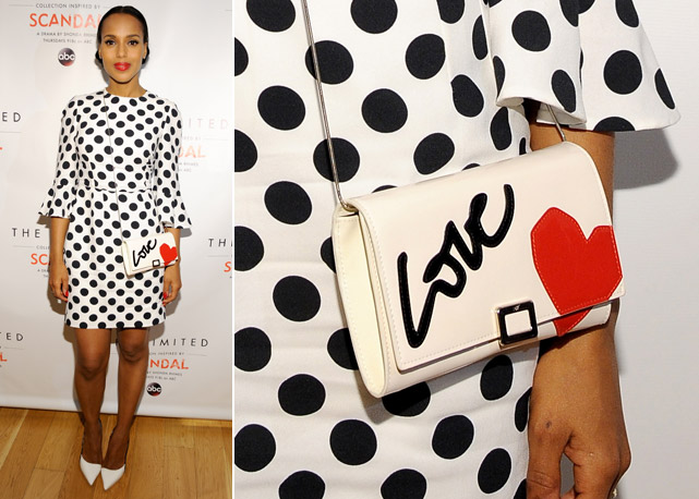 O look de Kerry Washington no lançamento: poás! - Fotos: Getty Images