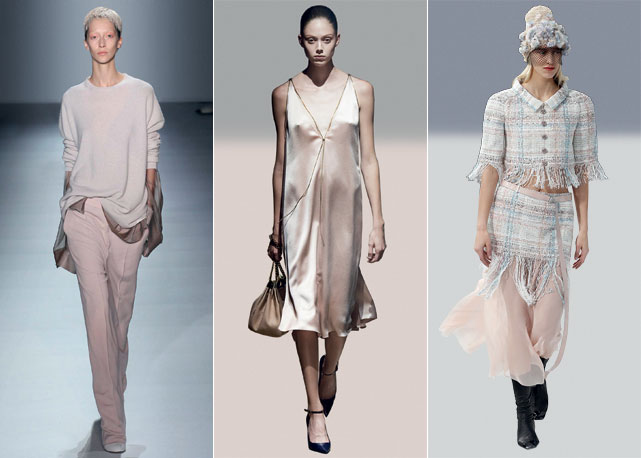 Da esquerda para à direita looks dos desfiles de: Haider Ackermann, Lavin e Chanel, ambos verão 2015 - Foto: reprodução