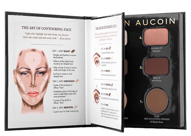A maquiagem da Kevyn Aucoin vem com as tonalidades necessárias para a técnica e com um passo a passo - Foto: reprodução