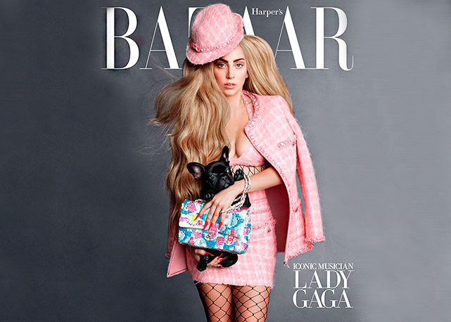 Lady Gaga e Asia na capa da Bazaar, em Setembro de 2014 - Foto: reprodução / Harper´s Bazaar