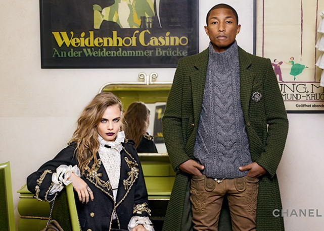Cara Delevingne e Pharrell Williams - Foto: Divulgação
