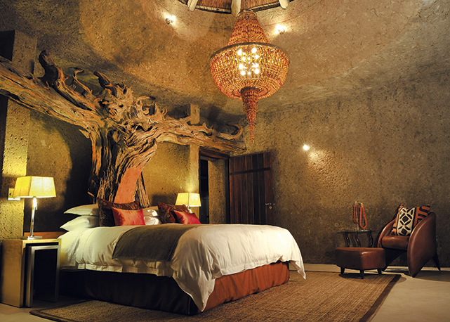 Amber Presidential Suite, no Earth Lodge, África do Sul - Foto: divulgação