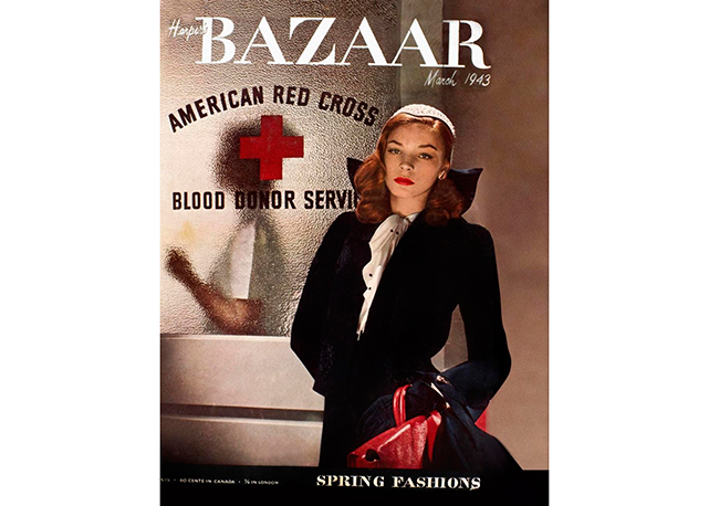 A atriz na capa da Bazaar, em 1943 - Foto: reprodução