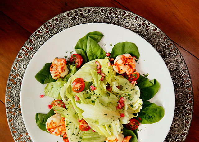 Salada de camarão - Foto: divulgação