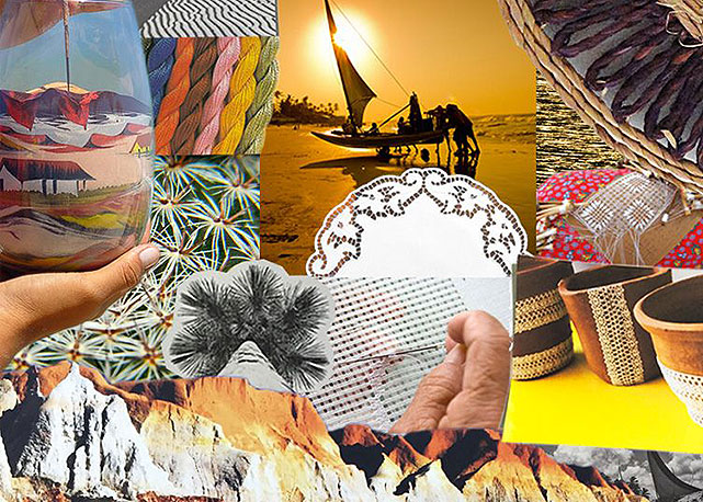 Mood board da Água de Coco para o verão 2016 - Foto: divulgação