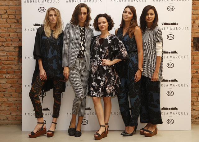 Andrea Marques e modelos com seus novos looks para a C&A - Foto: divulgação