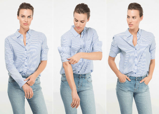 Mangas alá Jenna Lyons, diretora criativa e presidente da J. Crew - Foto: reprodução