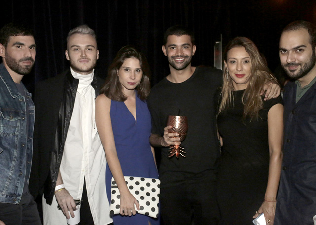 Da esqureda para a direita: Luigi Torre, Lucas Buccalão, Ligia Carvalhosa, Vitorino Campos, Camila Garcia e Matheus Evangelista - Foto: Marcelo Elídio/SiteRG