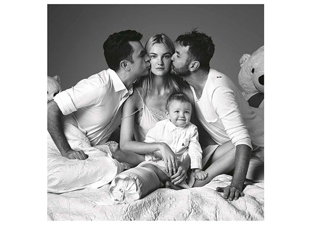 Anderson Baumgartner, Carol Trentini, Fabio Bartelt e o bebê Bento - Foto: divulgação