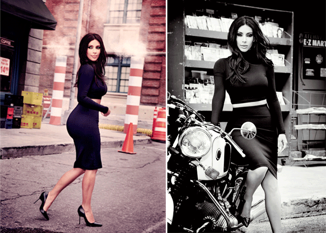 Kim na campanha de sua coleção para a C&A! Fotos: Ellen von Unwerth / Divulgação