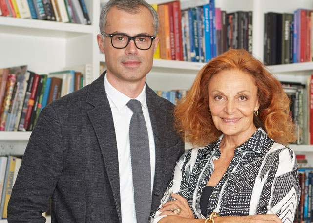 Paolo Riva e Diane von Fürstenberg - Foto: divulgação