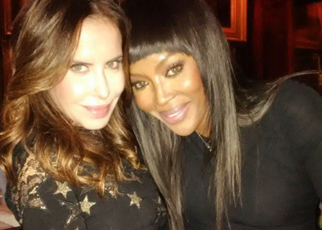 Ana Paula Junqueira e Naomi Campbell no jantar da Hawn Foundation - Foto: arquivo Vivi Mascaro