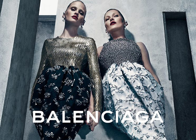 Outro clique da campanha de inverno 2016 da Balenciaga. Foto: divulgação