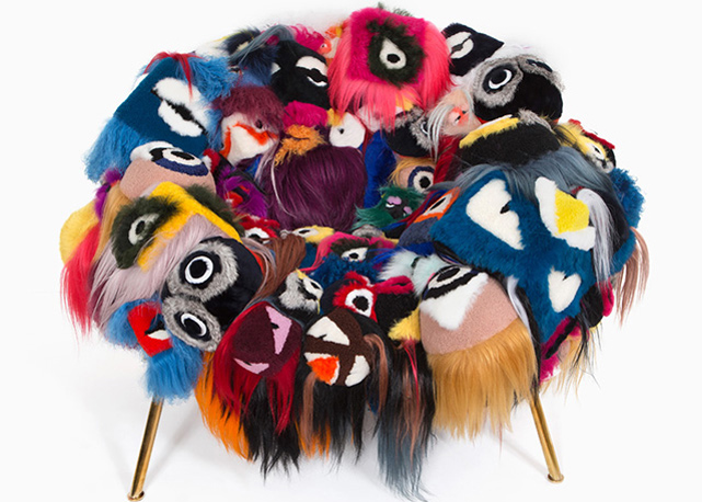 "A poltrona de mil olhos" - peça criada pelos Irmãos Campana para a Fendi! Foto: divulgação