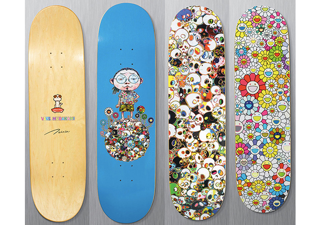 E para quem anda de skate o artista desenvolveu quatro opções de skateboards! Foto: divulgação