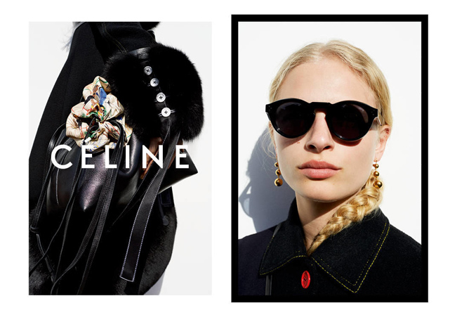 Um dos cliques da campanha de inverno 2016 da Céline. Fotos: divulgação
