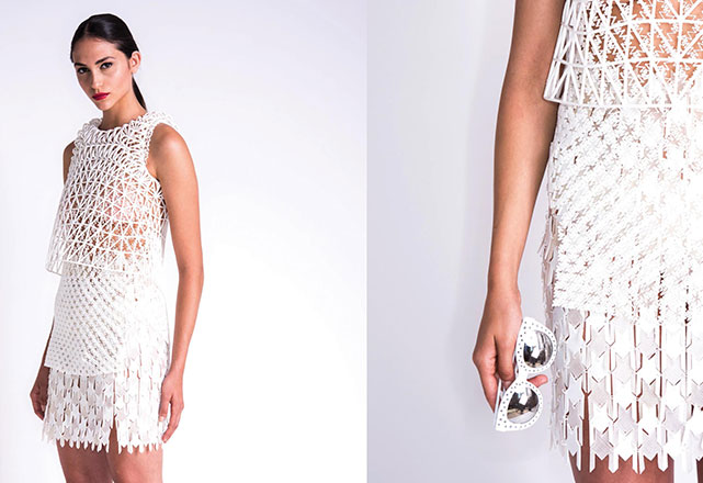 Mais um look da coleção 3D criada por Danit Pele, estudante de moda de Israel! Fotos: divulgação