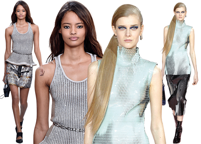 Looks da Louis Vuitton e Dior de inverno 2015. Fotos: divulgação