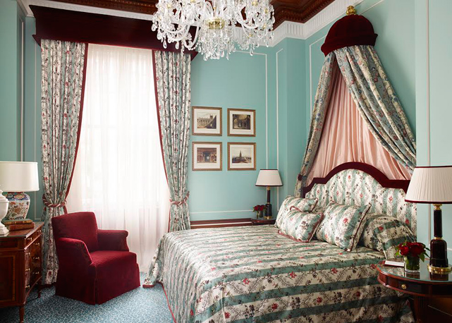 Detalhe de uma das suítes do recém-reformado The Lanesborough, em Londres. Foto: divulgação