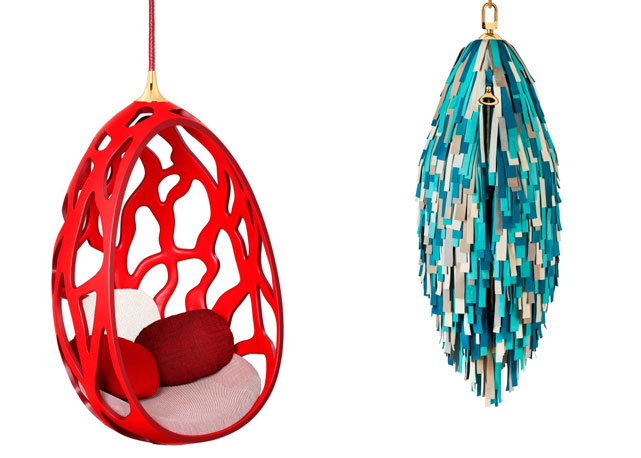 Duas criações dos Irmãos Campana para a linha Objets Nomades. Fotos: divulgação
