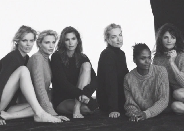 As models reunidas para os cliques de Lindbergh - Foto: reprodução