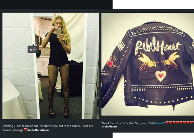 Preview do que vem por aí: Madonna publicou algumas peças que ganhou da Gucci em seu Instagram pessoal! Fotos: reprodução