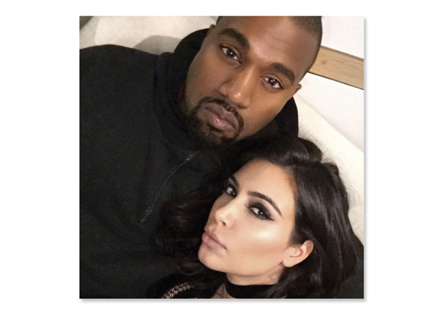 Kim e seu marido Kanye - Foto: reprofução/ Instagram